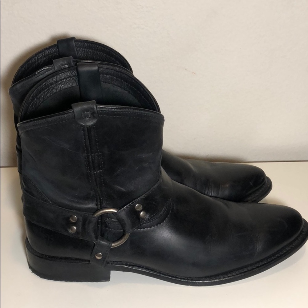 Frye Wyatt Harness Leather Short Boot